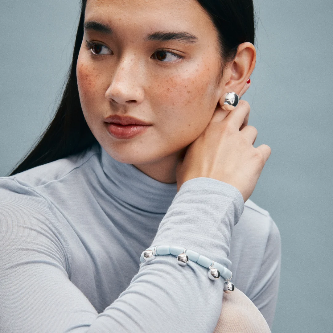 Dome Studs - Silver - Image 5