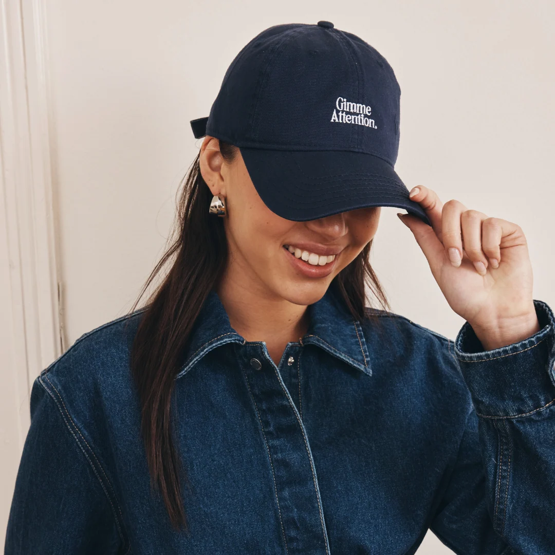Gimme Attention Hat (Navy/White) - Image 4